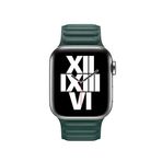 Zore ​​​Apple İle Uyumlu Watch 44mm KRD-34 Deri Kordon Koyu Yeşil