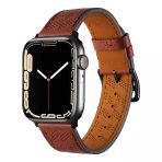 Zore Apple İle Uyumlu Watch 7 45Mm Krd-76 Pu Deri Kordon Strap Kayış