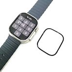 Zore Apple İle Uyumlu Watch Ultra 49mm PMMA Pet Saat Ekran Koruyucu, Siyah