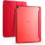 Zore Apple iPad 10.2 2021 9. Nesil Uyumlu Kırmızı Tri Folding Kalem Bölmeli Standlı Kılıf