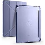 Zore Apple iPad 10.2 2021 9. Nesil Uyumlu Mor Tri Folding Kalem Bölmeli Standlı Kılıf