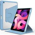 Zore Apple iPad 10.2 8. Nesil Nayn Dönebilen Standlı Şık Tasarım - Açık Mavi Kılıf