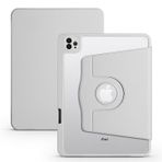 Zore Apple iPad Air 10.9 2022 5. Nesil Termik Kalem Bölmeli Dönebilen Standlı Kılıf