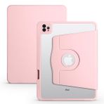 Zore Apple iPad Pro 11 2018 Uyumlu Pembe Termik Kalem Bölmeli Dönebilen Standlı Kılıf