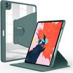 Zore Apple iPad Pro 11 2022 M2 Uyumlu Koyu Yeşil Nayn Dönebilen Standlı Kılıf