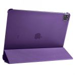 Zore Apple iPad Pro 12.9 2020 4. Nesil Smart Cover Standlı 1-1 - Mor Kılıf
