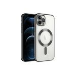 Zore Apple iPhone 11 Pro Max Uyumlu Kamera Korumalı Magsafe Wireless Şarj Özellikli Demre Kapak Siyah Cep Telefonu Kılıfı