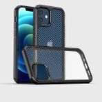 Zore Apple iPhone 12 Pro İnoks Fiber Yüzey Tasarım Cep Telefonu Kılıfı