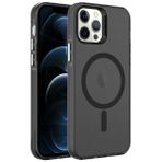 Zore Apple iPhone 12 Pro Magsafe Şarj Özellikli Buzlu Transparan C-Pro Sert Kapak Kılıf