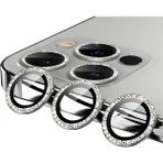 ZORE Apple iPhone 12 Pro Max CL-06 Renkli Taşlı Kamera Lens Koruyucu