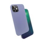 Zore Apple iPhone 12 Uyumlu Lila Silk Silikon Kılıf