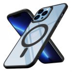 Zore Apple iPhone 13 Pro Max Wireless Şarj Özellikli Krom Magsafe Silikon Kapak Kılıf