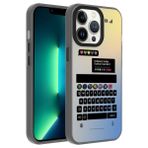 Zore Apple iPhone 13 Pro Uyumlu Klavye Desenli Dragon Sert Kapak Kılıf