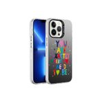 Zore Apple iPhone 13 Pro Uyumlu You Desenli Silver Sert Kapak Cep Telefonu Kılıfı