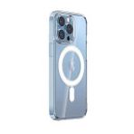 Zore Apple iPhone 14 Pro Magsafe Şarj Özellikli Şeffaf Sert PC Embos Kapak Kılıf