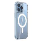 Zore Apple iPhone 14 Pro Max Magsafe Şarj Özellikli Şeffaf Sert PC Embos Kapak Kılıf