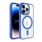 Zore Apple iPhone 14 Pro Max Wireless Şarjlı Krom Magsafe Silikon Kapak Kılıf