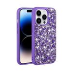 Zore Apple iPhone 14 Pro Parlak Taşlı Tasarım Linea Kapak Kılıf