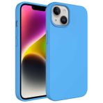 Zore Apple iPhone 14 Uyumlu Mavi Sıvı Teknolojili Silinebilir Sert Kivi Kapak Kılıf