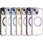 Zore Apple iPhone 15 Plus Uyumlu Koyu Gri Magsafe Wireless Şarj Özellikli Setro Silikon Kılıf