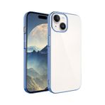 Zore Apple iPhone 15 Plus Uyumlu Sierra Mavi Sert PC Renkli Çerçeveli Riksos Kapak Kılıf