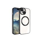 Zore Apple iPhone 15 Plus Uyumlu Siyah Magsafe Wireless Şarj Özellikli Setro Silikon Kılıf