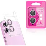 Zore Apple İphone 16 Msra Cl-06 Kamera Lens Koruyucu-Pembe