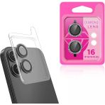 Zore Apple İphone 16 Plus Msra Cl-06 Kamera Lens Koruyucu-Siyah