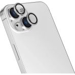 Zore Apple İphone 16 Plus Msra Cl-15 Parmak Izi Bırakmayan Anti-Reflective Kamera Lens Koruyucu-Gümüş