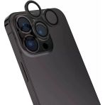 Zore Apple İphone 16 Pro Max Msra Cl-15 Parmak Izi Bırakmayan Anti-Reflective Kamera Lens Koruyucu-Siyah