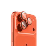 Zore Apple iPhone 17 Pro ve 17 Pro Max Zore Mikro Kamera Lens Koruyucu Turuncu