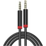 Zore Au-708 Örgü Tasarımlı Aux Audio Kablo 3.5Mm Siyah