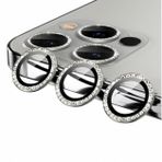 Zore CL-06 Apple iPhone 11 Pro Taşlı Gri Kamera Lens Koruyucu