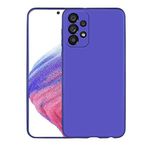 Zore Galaxy ile uyumlu A33 5G Kılıf Zore Premier Silikon Kapak Saks Mavi