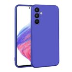 Zore Galaxy ile uyumlu A34 Kılıf Zore Premier Silikon Kapak Saks Mavi