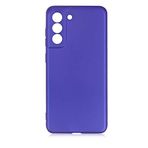 Zore Galaxy İle Uyumlu S21 FE Kılıf Premier Silikon Kapak, Saks Mavi