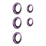 Zore Galaxy İle Uyumlu S22 Ultra Kamera Lens Koruyucu, Derin Mor