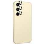Zore Galaxy İle Uyumlu S24 Titanium Premium Temperli Kamera Lens Koruyucu, Sarı