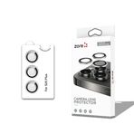 Zore Galaxy ile uyumlu S25 Plus CL-12 Premium Safir Parmak İzi Bırakmayan Anti-Reflective Kamera Lens Koruyucu Gümüş