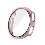 Zore Galaxy ile uyumlu Watch 8 40mm Sert PC Kasa ve Ekran Koruyucu Watch Gard 38 Rose Gold