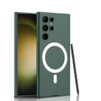 Zore Galaxy S23 Ultra Wireless Şarj Özellikli Kıpta Magsafe Silikon Cep Telefonu Kılıfı