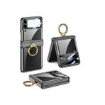 Zore Galaxy Z Flip 4 Kıpta Yüzüklü Lens Korumalı Kapak Kılıf
