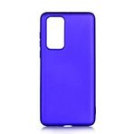 Zore Huawei ile uyumlu P40 Kılıf Premier Silikon Kapak Saks Mavi