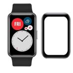 Zore Huawei ile uyumlu Watch Fit PMMA Pet Saat Ekran Koruyucu Siyah