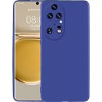 ZORE Huawei P50 Pro Kılıf MSRA Premier Silikon Kapak - Saks Mavi