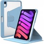 Zore Ipad Mini 2021 6.Nesil Nayn Dönebilen Standlı Mavi Kılıf