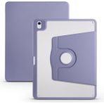 Zore iPad Pro 12.9 2022 M2 Kılıf Termik Kalem Bölmeli Dönebilen Standlı Kılıf - Lavender Gri