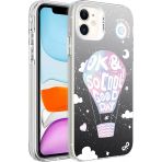 Zore İphone 11 Uyumlu Desenli Msra Silver Sert Kapak-Balon