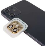 Zore İphone 12 Mini Uyumlu Msra Cl-08 Kamera Lens Koruyucu-Gold