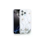 Zore İphone 12 Pro Uyumlu Kılıf Sıvılı Simli Baskılı Şeffaf Arka Yüzey Zore Mossa Silikon Kapak-Gri